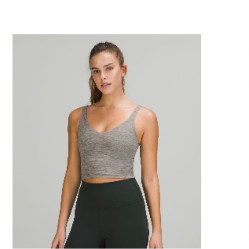 Lululemon Heathered grey align top